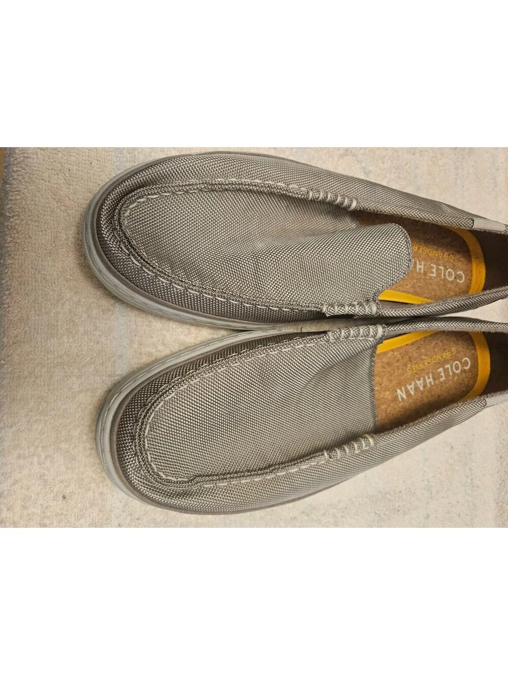 Cole Haan Grand Series Men's Slip On Loafers Gray Mesh Comfort Shoes 12M